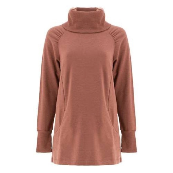 Aventura Salerno Mahogany Cowl Neck Pullover Top XS - Picture 3 of 15